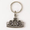 Pewter His Pricess Keychain - Crown With Cross