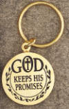 God Keeps His Promises Keyring