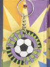 Rubber Keychain - Soccer/Cross 