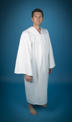 Pleated Baptismal Gowns for Men