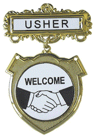 Shield Badge Usher Large