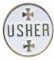 Usher Badge Alligator Clip